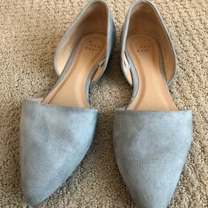 Light blue D’Orsay flats, Sz 8